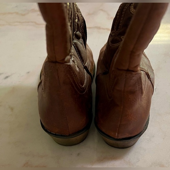 Coconuts by Matisse Women's Cimmaron Western Boot Choco/Beige Brown Sz 7 M - Picture 4 of 8